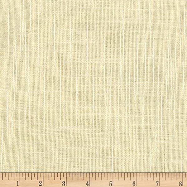 110" Faux Linen Sheer Ivory | Lightweight Linen Fabric | Home Decor Fabric | 110" Wide