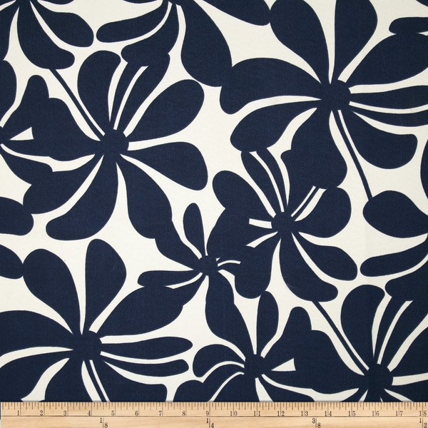 Premier Prints Indoor/Outdoor Twirly Deep Blue | Medium Weight Outdoor Fabric | Home Decor Fabric | 54" Wide
