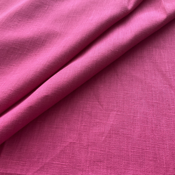European 100% Washed Linen Rosewater | Medium Weight Linen Fabric | Home Decor Fabric | 56" Wide