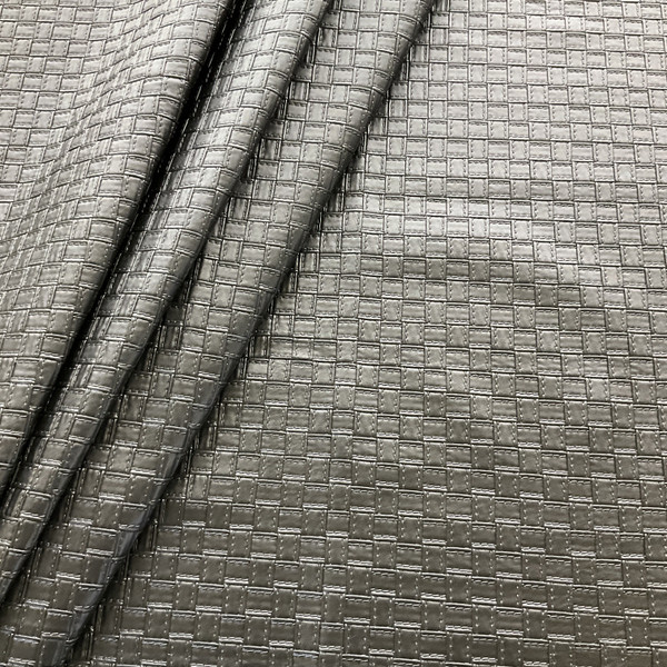 Faux Leather Basketweave Black Very Heavyweight Faux Leather Fabric Home Decor Fabric 54
