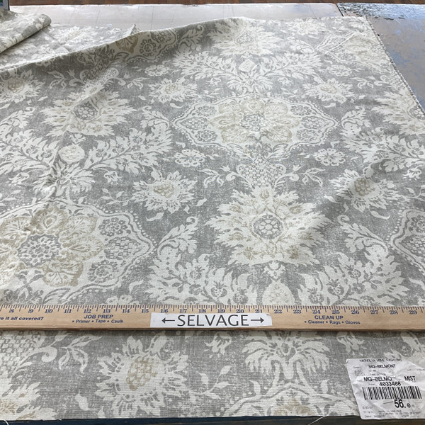 Magnolia Home Fashions Belmont Mist | Medium Weight Duck Fabric | Home Decor Fabric | 54" Wide