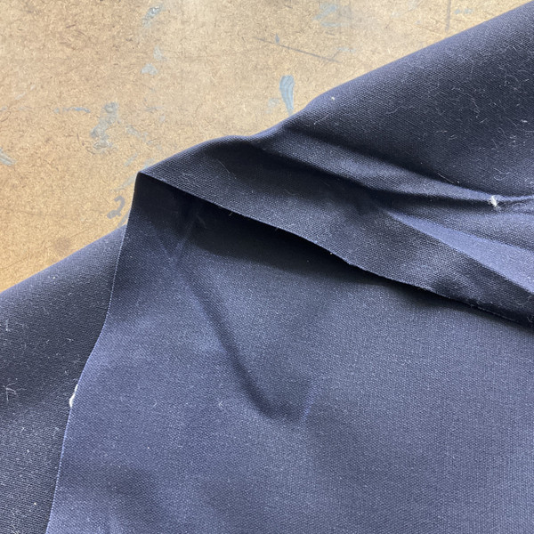 13.7 oz Waxed Army Duck Canvas Navy | Very Heavyweight Canvas Fabric | Home Decor Fabric | 60" Wide