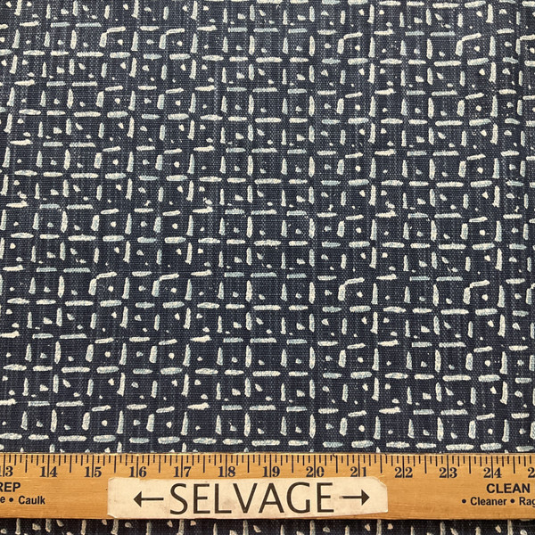 Diaz Linen Blend Basketweave Azure | Heavyweight Basketweave Fabric | Home Decor Fabric | Lacefield Designs | 55" Wide