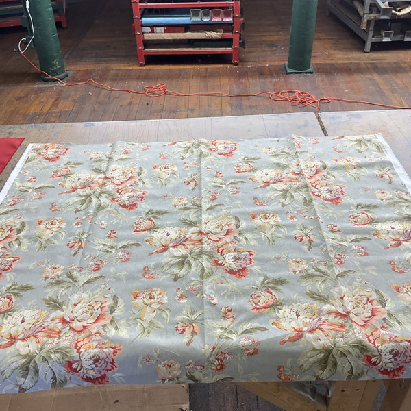 Waverly Fleuretta Slate Duck | Medium Weight Duck Fabric | Home Decor Fabric | 54" Wide