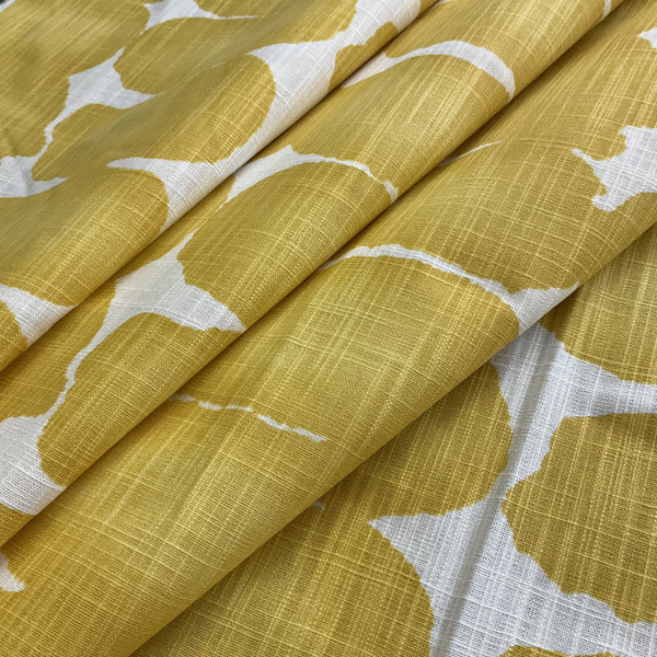 Premier Prints Shibori Dot Brazilian Yellow | Medium Weight Duck Fabric | Home Decor Fabric | 54" Wide