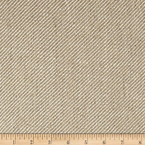 100% European Linen Twill Upholstery Oatmeal | Heavyweight Twill, Linen Fabric | Home Decor Fabric | 54" Wide