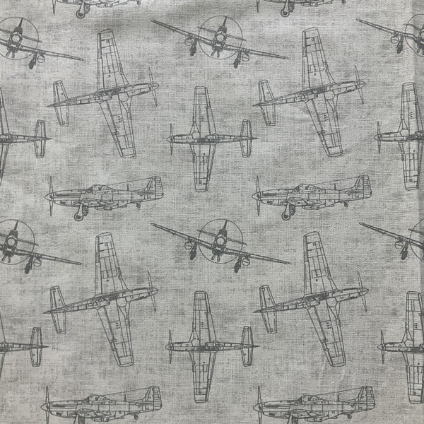 Premier Prints Vintage Flyers Lead | Lightweight Duck Fabric | Home Decor Fabric | 54" Wide