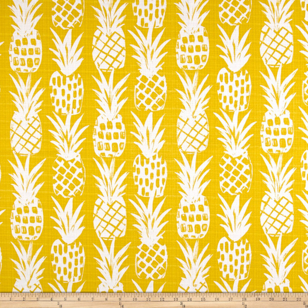 Premier Prints Luxe Outdoor Pineapple Pineapple | Medium Weight Outdoor, Basketweave Fabric | Home Decor Fabric | 54" Wide