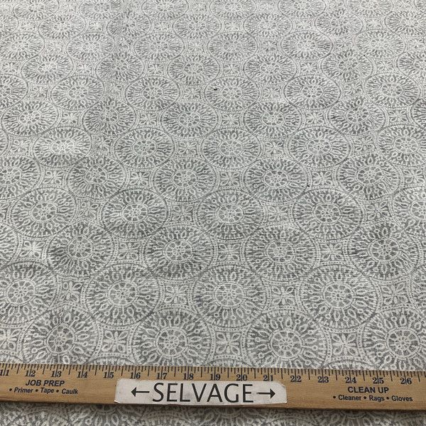 Magnolia Home Fashions Tibet Porcelain | Medium Weight Duck Fabric | Home Decor Fabric | 54" Wide