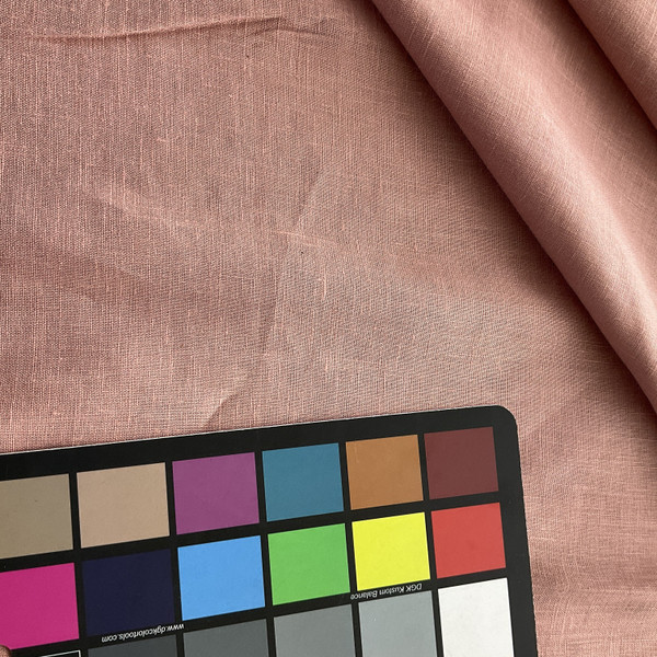 3.5 oz 100% European Linen Flushed | Lightweight Linen Fabric | Home Decor Fabric | 55" Wide