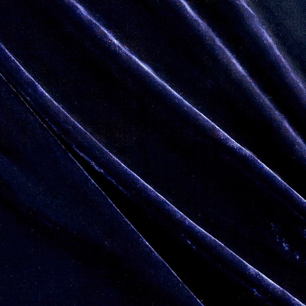 Rayon/Silk Blend Vintage Velvet Blueberry | Medium Weight Velvet Fabric | Home Decor Fabric | 52" Wide