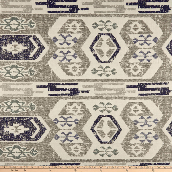 EXCLUSIVE Sunbrella Tribal Inspired Glacier | Heavyweight Outdoor Fabric | Home Decor Fabric | 54" Wide