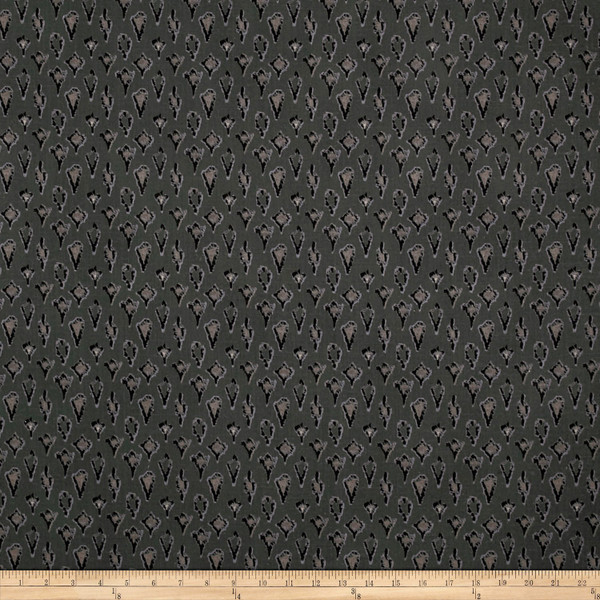 Lacefield Designs Global Market Ikat Dot Exclusive Smoke | Heavyweight Duck Fabric | Home Decor Fabric | 54" Wide