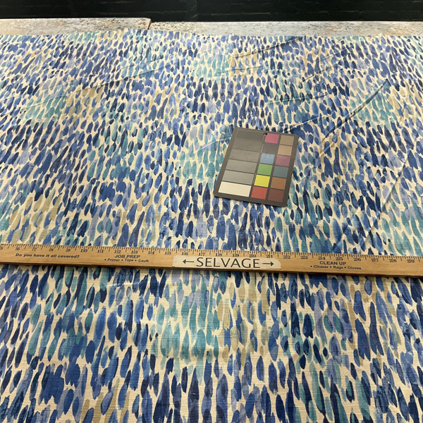 Kelly Ripa Home Make It Rain Duck Bluebell | Medium Weight Duck Fabric | Home Decor Fabric | 54" Wide