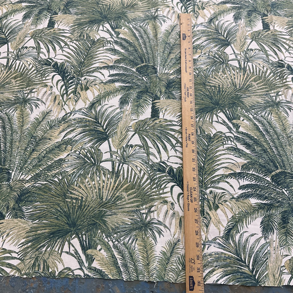 Tommy Bahama Home Playa Eterna Monteverde Verde | Medium Weight Canvas Fabric | Home Decor Fabric | 54" Wide