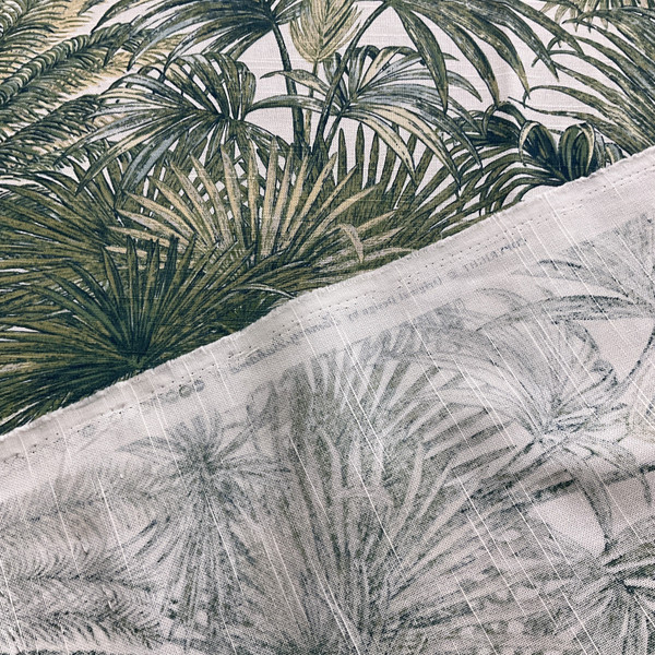 Tommy Bahama Home Playa Eterna Monteverde Verde | Medium Weight Canvas Fabric | Home Decor Fabric | 54" Wide