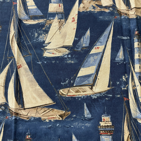 Waverly In the Breeze Indigo | Medium Weight Duck Fabric | Home Decor Fabric | 54" Wide