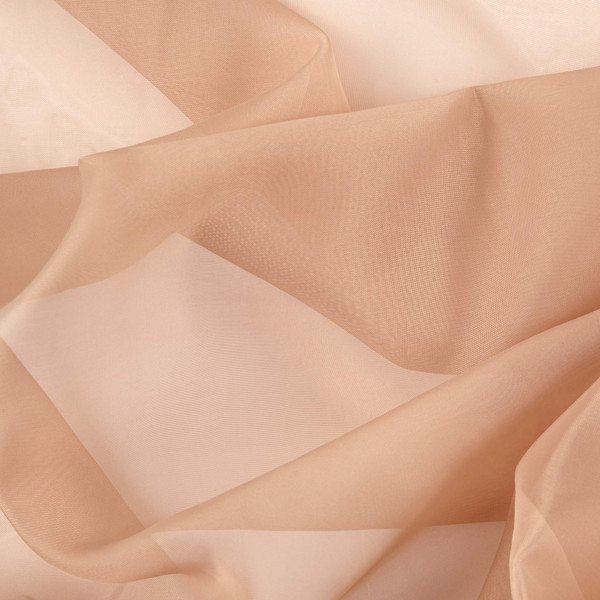 118" Sheer Voile Camel | Very Lightweight Voile Fabric | Home Decor Fabric | 118" Wide