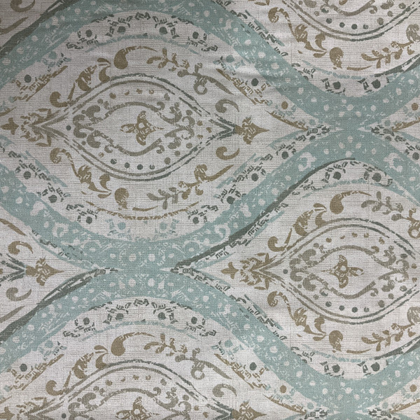 Swavelle Folette Cotton Duck Ocean Mist | Medium Weight Duck Fabric | Home Decor Fabric | 54" Wide