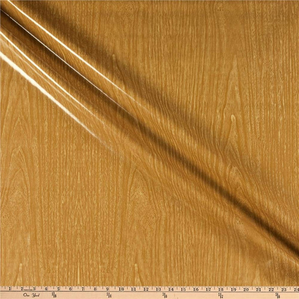 Oilcloth Faux Bois Mesquite | Heavyweight Oilcloth Fabric | Home Decor Fabric | 47" Wide