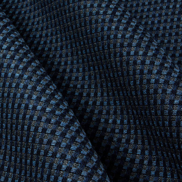 Sunbrella Dimension Depth 16007-0002 Indigo | Medium Weight Outdoor, Basketweave Fabric | Home Decor Fabric | 54" Wide