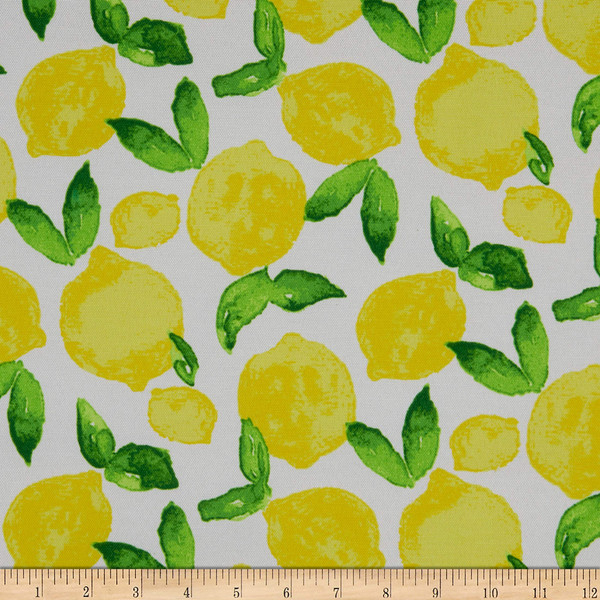 PKL Studio Citrus Squeeze Outdoor Yellow | Medium Weight Outdoor Fabric | Home Decor Fabric | 54" Wide