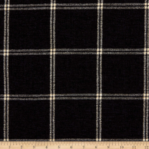 P Kaufmann Campbell Yarn Dyed Chenille Tuxedo | Heavyweight Chenille Fabric | Home Decor Fabric | 54" Wide