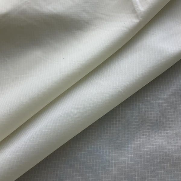 1.9 Oz. Ottertex Nylon Ripstop 70 Denier DWR Off White | Very Lightweight Ripstop Fabric | Home Decor Fabric | 60" Wide