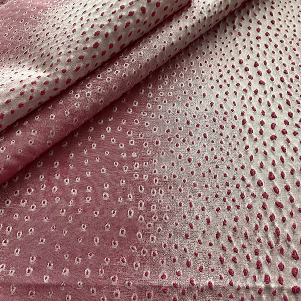 Hilary Farr Lounge Lizard Jacquard Fuchsia | Medium/Heavyweight Jacquard Fabric | Home Decor Fabric | 55" Wide