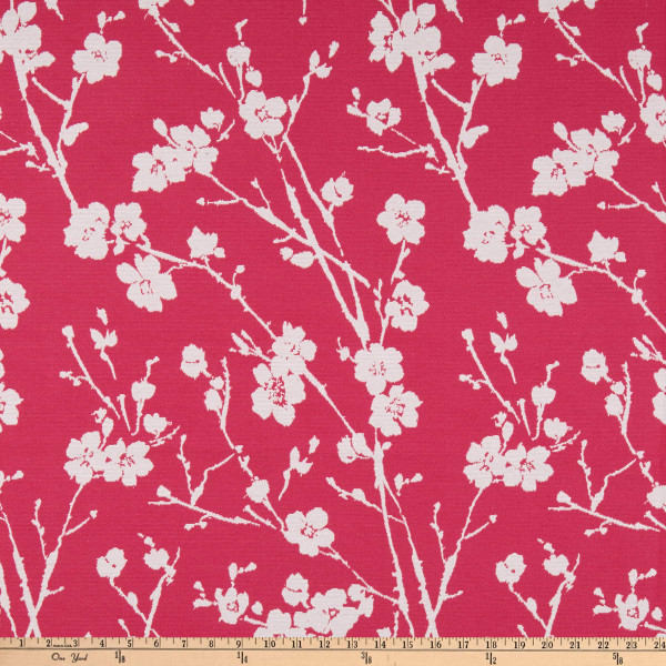 Hilary Farr Fiore Jacquard Fuchsia | Medium/Heavyweight Jacquard Fabric | Home Decor Fabric | 57" Wide