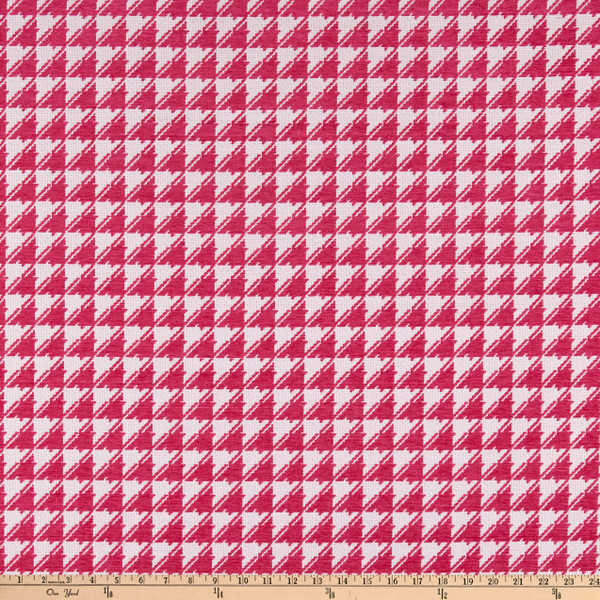 Hilary Farr Try Angles Chenille Jacquard Fuchsia | Very Heavyweight Chenille Fabric | Home Decor Fabric | 57" Wide