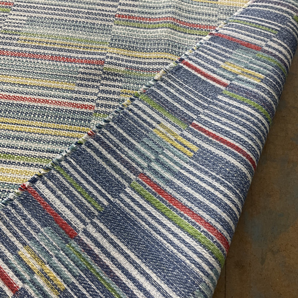 Artistry Tribal Southwest Rigo Jacquard Mosaic | Jacquard Upholstery Fabric | Blue / Red / Yellow / White | Heavyweight | 56.5" Wide | By the Yard