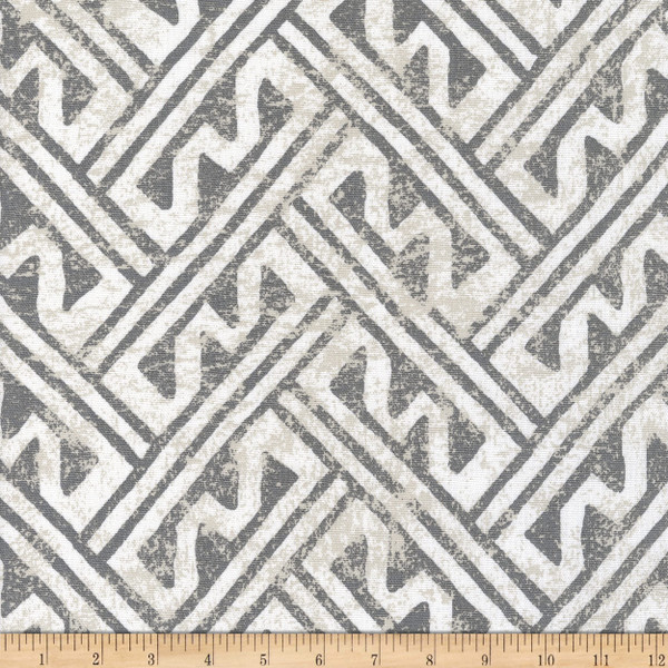 Magnolia Home Fashions Lander Duck Grey | Medium Weight Duck Fabric | Home Decor Fabric | 54" Wide