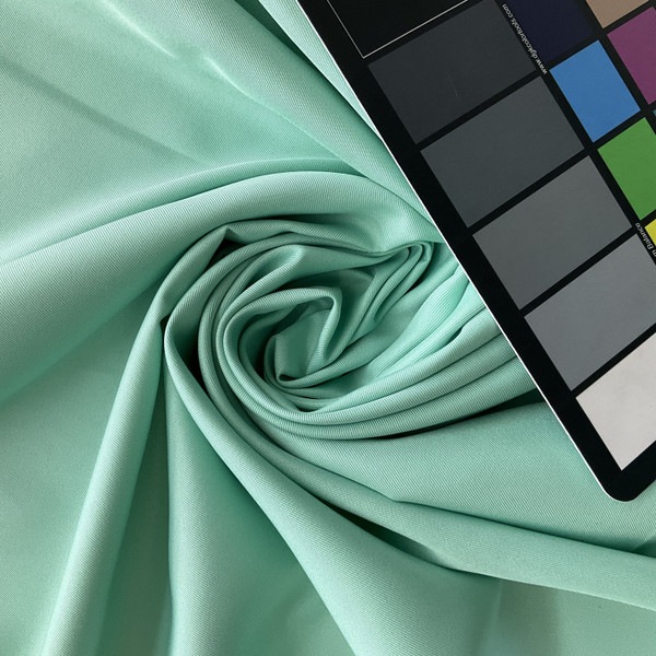 Polyester Twill Solid Aqua Green | Medium Weight Twill Fabric | Home Decor Fabric | 58" Wide
