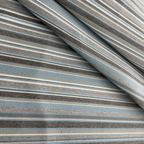 Sunbrella European SJA3776 Porto Blue Chine | Very Heavyweight Outdoor Fabric | Home Decor Fabric | 54" Wide