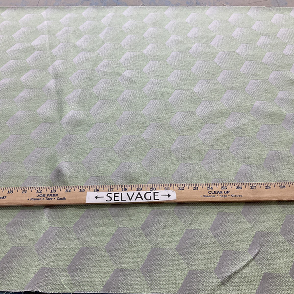 Sunbrella European HEXJ206 Hexagon Mint | Very Heavyweight Outdoor Fabric | Home Decor Fabric | 54" Wide