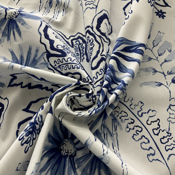 Tempo Fabrics Amazon Twill Indigo | Medium Weight Twill Fabric | Home Decor Fabric | 54" Wide