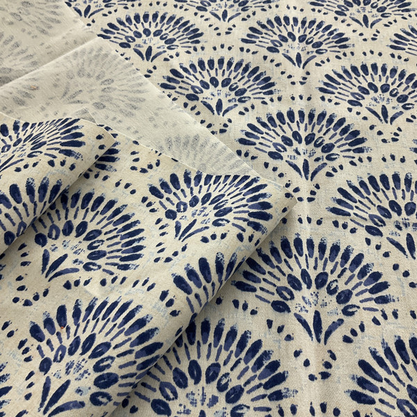 Tempo Fabrics Amelia Twill Indigo | Medium Weight Twill Fabric | Home Decor Fabric | 54" Wide