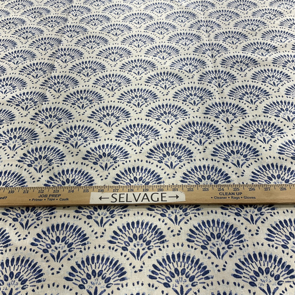 Tempo Fabrics Amelia Twill Indigo | Medium Weight Twill Fabric | Home Decor Fabric | 54" Wide