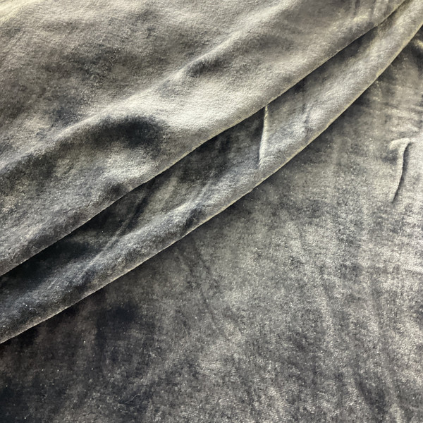 Rayon/Silk Blend Vintage Velvet Slate Blue | Medium Weight Velvet Fabric | Home Decor Fabric | 50" Wide