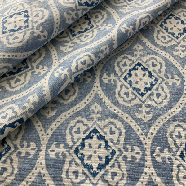 Duralee SE42688 Tau Duck Blue | Lightweight Duck Fabric | Home Decor Fabric | 55" Wide