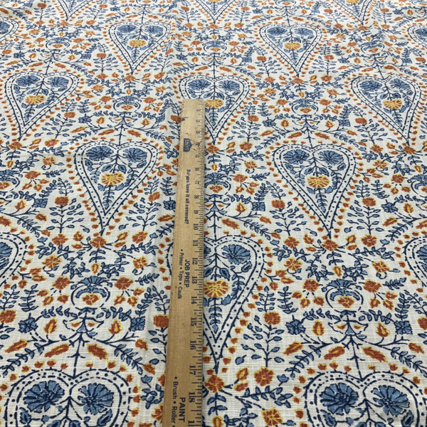 Duralee DE42511 Busun Slub Duck Blue | Lightweight Duck Fabric | Home Decor Fabric | 54" Wide