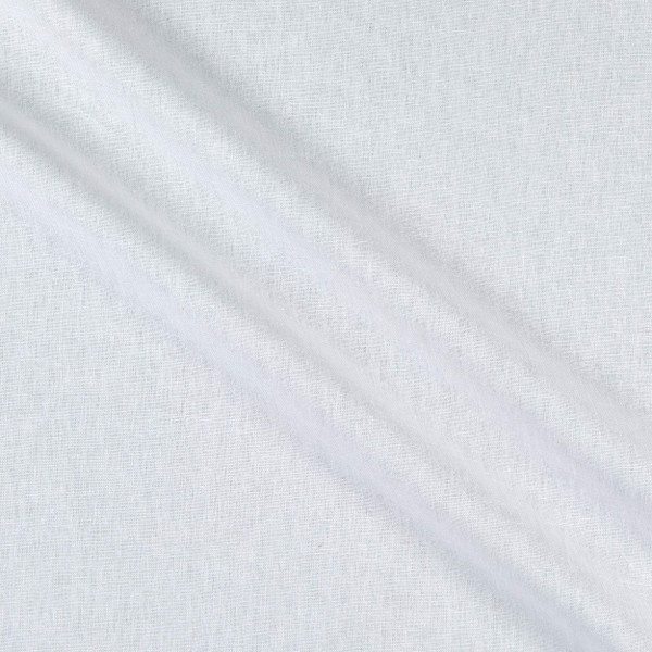 6.5 oz Linen/Rayon Solid Snow White | Lightweight Linen Fabric | Home Decor Fabric | 55" Wide