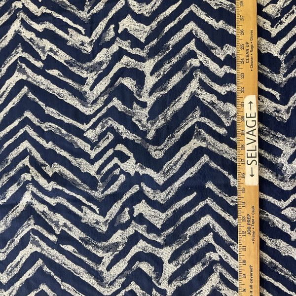 Bella Dura Home Performance Grevy Woven Deep Sea | Heavyweight Outdoor, Jacquard Fabric | Home Decor Fabric | 54" Wide