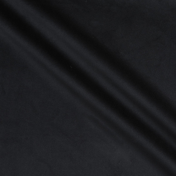 Como High Durability Knit Velvet Black | Medium Weight Velvet Fabric | Home Decor Fabric | 56" Wide