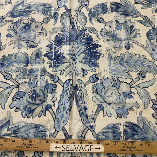 Covington Hermes Duck Porcelain Blue | Medium/Heavyweight Duck Fabric | Home Decor Fabric | 54" Wide