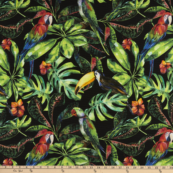 Terrasol Sri Lanka Outdoor Acrylic Midnight | Medium/Heavyweight Outdoor Fabric | Home Decor Fabric | 54" Wide