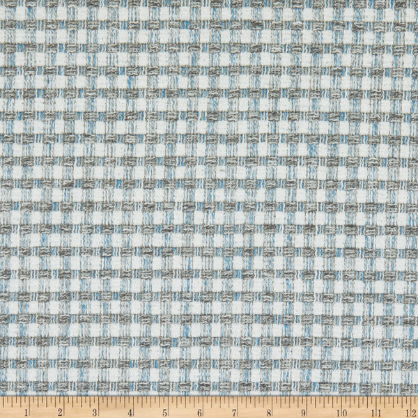 Performatex Hearthstone Outdoor Woven Blue Grey | Medium Weight Outdoor, Woven Fabric | Home Decor Fabric | 54" Wide