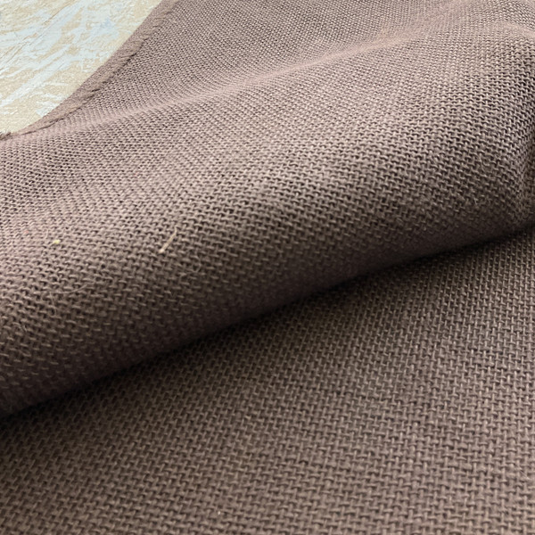 47" Jafar Burlap Chestnut | Medium Weight Burlap Fabric | Home Decor Fabric | 47" Wide