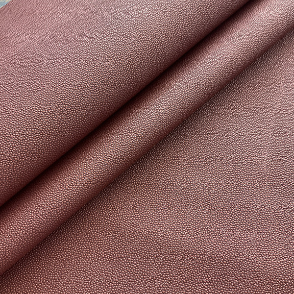 Ez-Kleen Bowa Textured Faux Leather Sedona | Very Heavyweight Faux Leather, Vinyl Fabric | Home Decor Fabric | 54" Wide